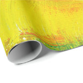 gele abstracte textuur aol poot. handgetekende tes cadeaupapier (Rol Hoek)