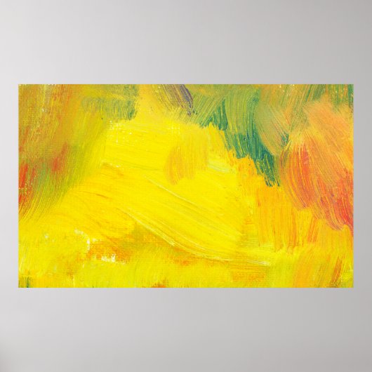 gele abstracte textuur aol poot. handgetekende tes poster (Voorkant)