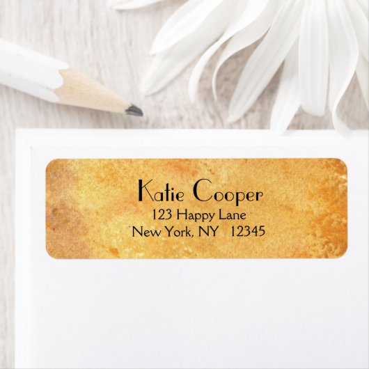 Gele Abstracte textuur Etiket (Insitu)