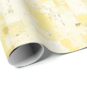 Gele abstracte verf cadeaupapier (Rol Hoek)