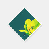 Gele abstracte waterverf, dunne servet (Hoek)