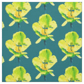 Gele abstracte waterverf, dunne stof (Swatch)