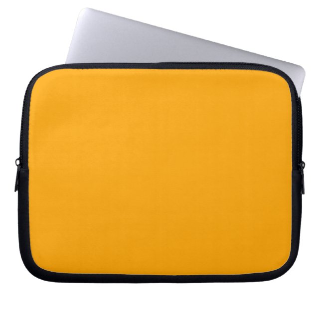 Gele accessoires die u kunt aanpassen laptop sleeve (Voorkant)