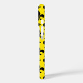 Gele Achtergrond Fleur-de-lis Patroonontwerp Case-Mate iPhone Case (Achterkant / Links)