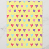 Gele achtergrond met hart (Voorkant)