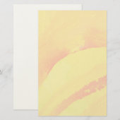 gele achtergrond. waterverf op papier (Voorkant / Achterkant)