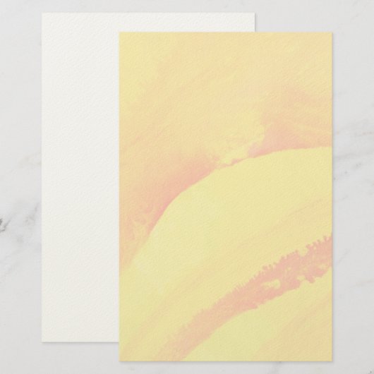 gele achtergrond. waterverf op papier (Voorkant / Achterkant)