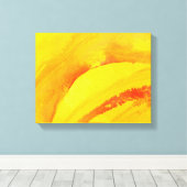 gele achtergrond. waterverf op papier canvas afdruk (Insitu (Houten vloer))