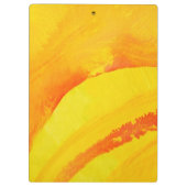 gele achtergrond. waterverf op papier klembord (Achterkant)