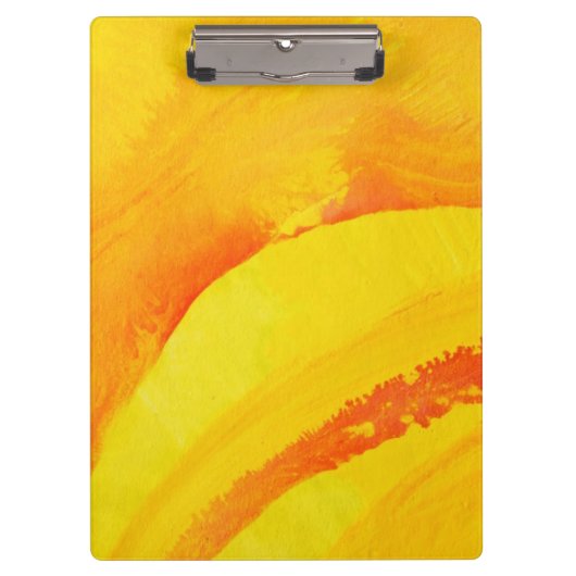 gele achtergrond. waterverf op papier klembord (Voorkant)