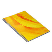 gele achtergrond. waterverf op papier notitieboek (Rechterzijde)