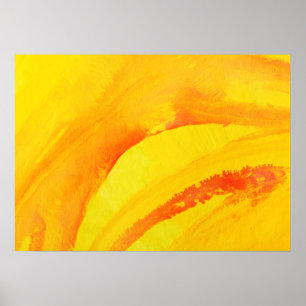gele achtergrond. waterverf op papier poster