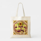 Gele actermaskers tote bag (Achterkant)