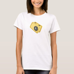 Gele actiecamera t-shirt