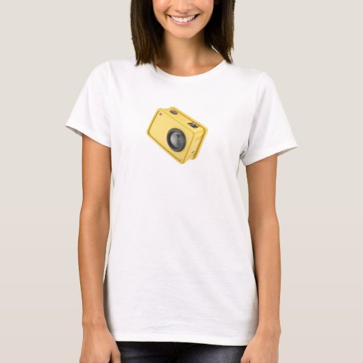 Gele actiecamera t-shirt (Voorkant)