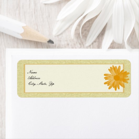Gele Adresetiketten Etiket (Insitu)