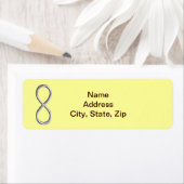 Gele Adresetiketten voor oneindige weddenschappen Etiket (Insitu)