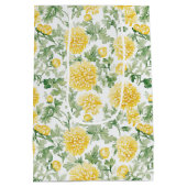 Gele Afrikoen Bloemen Bruiloft Medium Cadeauzakje (Achterkant)