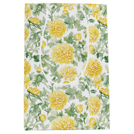 Gele Afrikoenen Bloemen Bruids Uitnodiging Medium Cadeauzakje