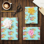 Gele Albino bal Python Inpakpapier Vel