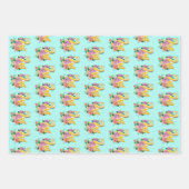 Gele Albino bal Python Inpakpapier Vel (Voorkant 2)