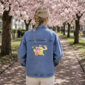Gele Albino Ball Python Turquoise Rozen Denim Jacket