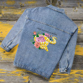 Gele Albino Ball Python Turquoise Rozen Denim Jacket