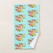 Gele Albino Ball Snake Bad Handdoek (Handdoek)