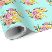 Gele Albino Ball Snake Cadeaupapier (Rol Hoek)