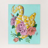 Gele Albino Balpython Legpuzzel (Verticaal)