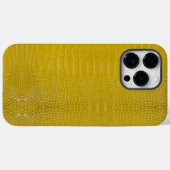 Gele alligator textuur print Case-Mate iPhone case (Achterkant (horizontaal))