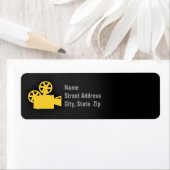 Gele Amber Movie Camera Etiket (Insitu)