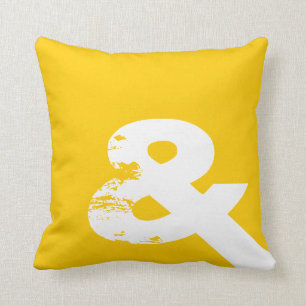 Gele Ampersand Kussen
