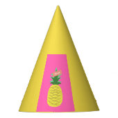 Gele anananas feesthoedjes (Voorkant)