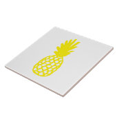 Gele anananas tegeltje (Zijkant)