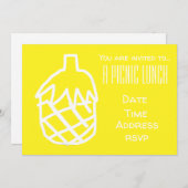 Gele ananas fruit Zomer picknick lunchparty Kaart (Voorkant / Achterkant)