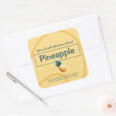 Gele Ananas Stijl Moderne Soja Kaarsen Labels (Envelop)