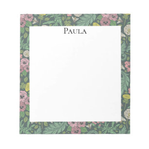  gele andelions roze gele gezichtsvelden pansies notitieblok