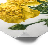 Gele Anjers Bloem Kunstprint Poster (Hoek)