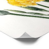 Gele anjers Bloemen Art Print Poster (Hoek)