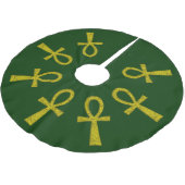 Gele Ankh Kerstboom Rok (Gekanteld)