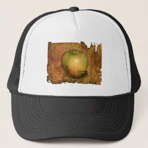Gele appel trucker pet