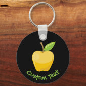 Gele Apple-Sleutelhanger Sleutelhanger (Voorkant)