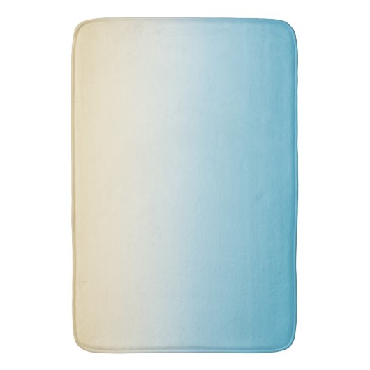 Gele Aqua Ombre Badmat (Voorkant Verticaal)