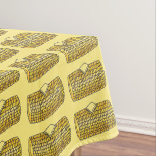 Gele arendrik op de krab Corncob Butter Picnic Tafelkleed