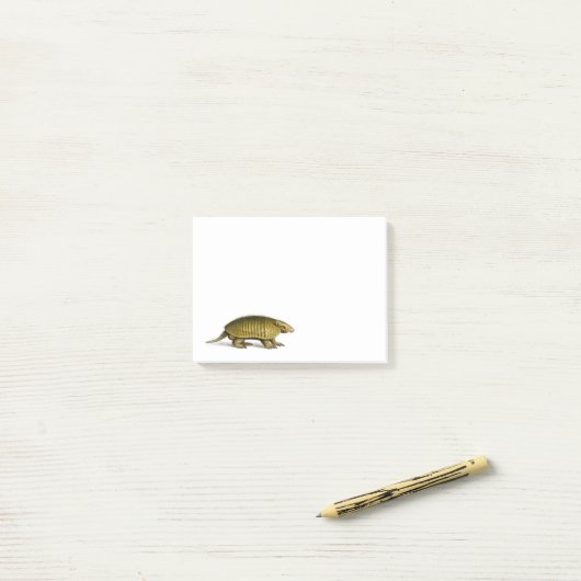 gele armadillo illustratie post-it® notes (Op bureau)