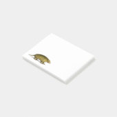 gele armadillo illustratie post-it® notes (Schuin)