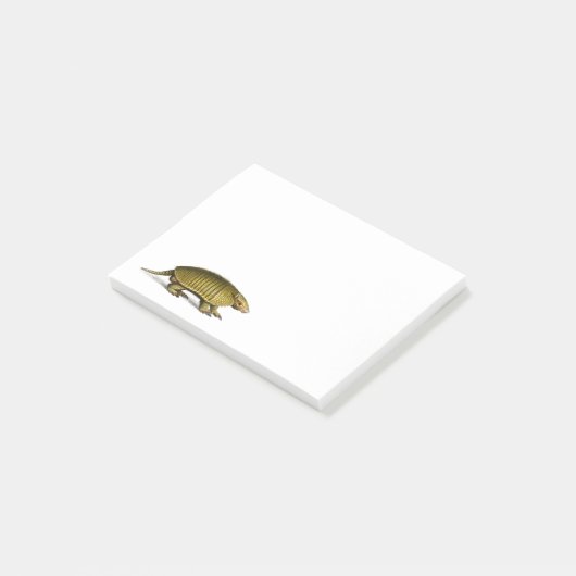  gele armadillo illustratie post-it® notes (Schuin)