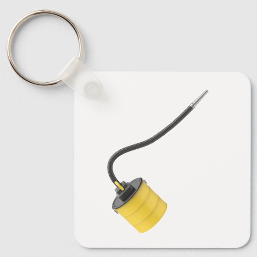 Gele asstofzuiger sleutelhanger (Voorkant)