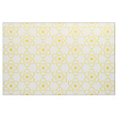 Gele Atom Symbol Fabric Stof (Fat Quarter)